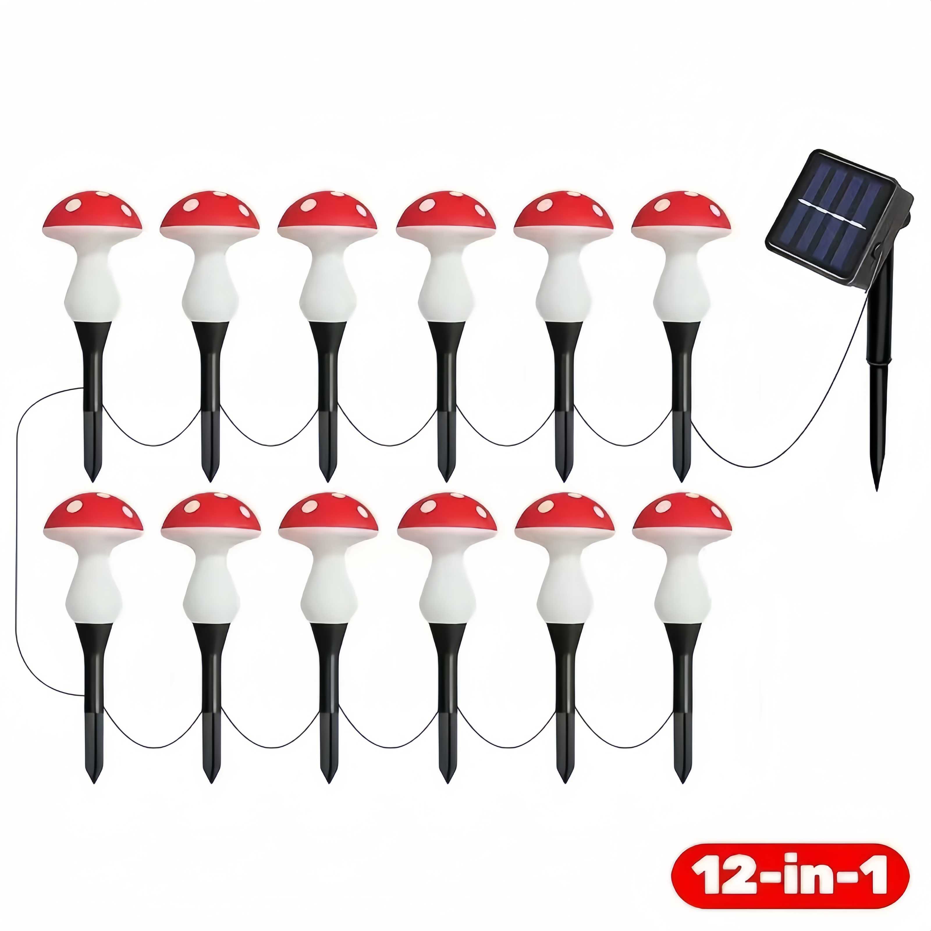 🎁TikTok Last Day Sale - 70% OFF🔥Solar Powered Mushroom Shaped Garden Glow Light