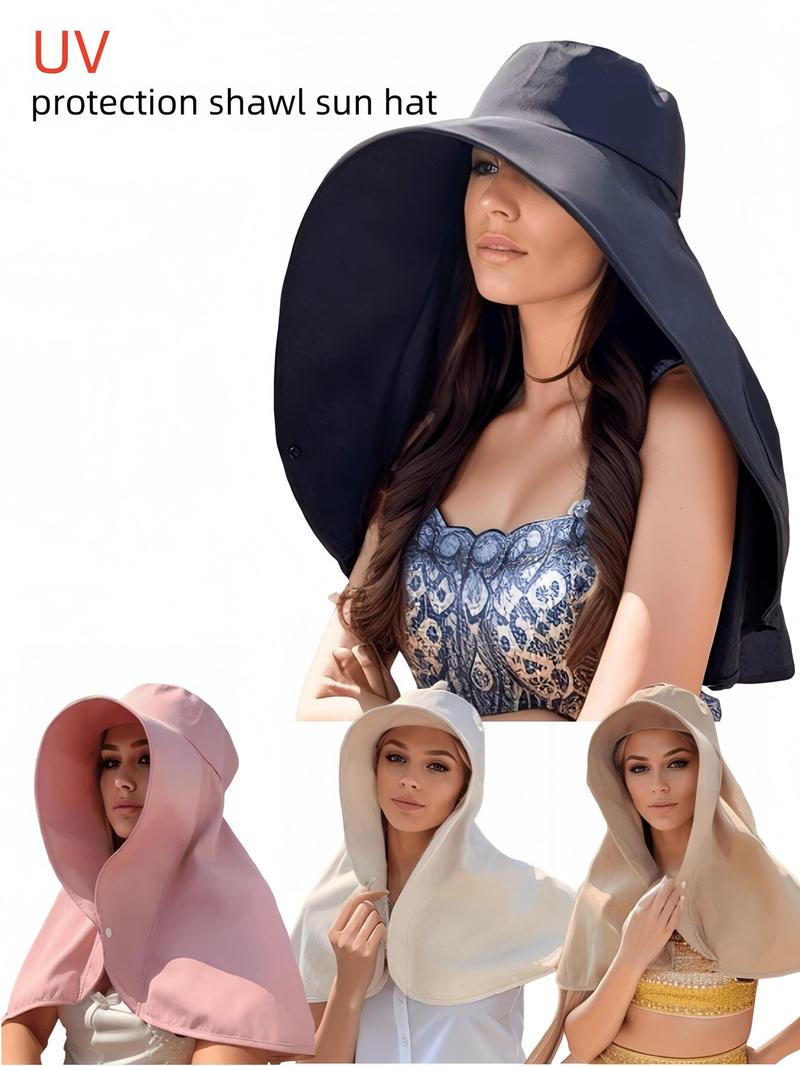 🎁TikTok Last Day Sale - 70% OFF🎉👒Full face sun protection & big brim shawl & sun hat👒