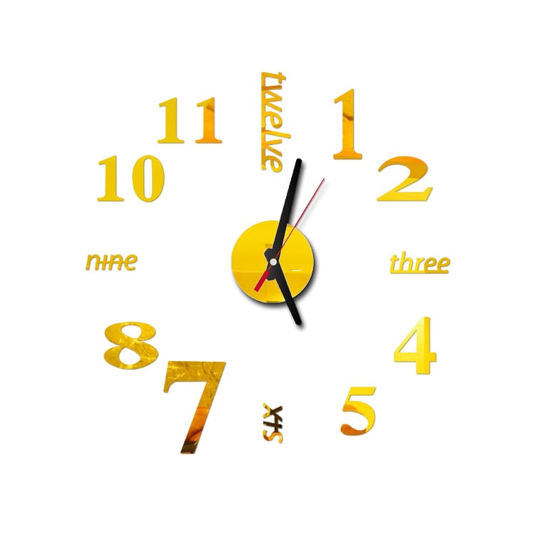 🔥Last Day Promotion 50% OFF⏰ 3D Wall Decal Decorative Clock