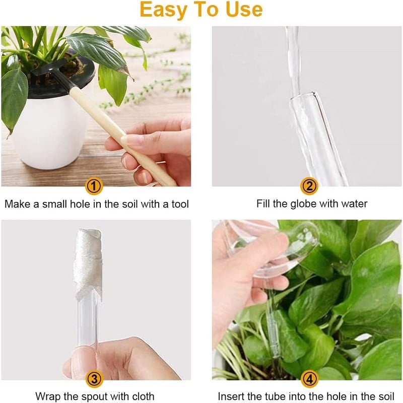 (🔥Last Day Promotion-SAVE 50% OFF) Self-Watering Plant Glass Bulbs