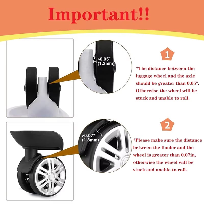 🔥Last Day Promotion 70% OFF🔥Luggage Suitcase Wheels Protection Covers⚡️BUY 4 GET 4 FREE