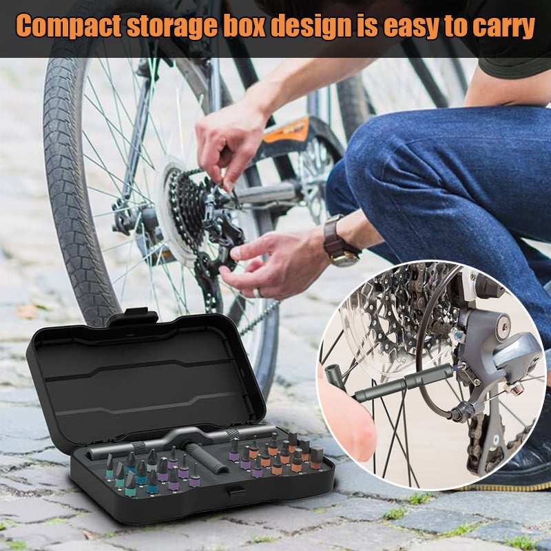 🎁TikTok Last Day Sale - 70% OFF🎉24 in 1 DlY Screwdriver Set Magnetic Compact and Portable Ratchet Screwdriver