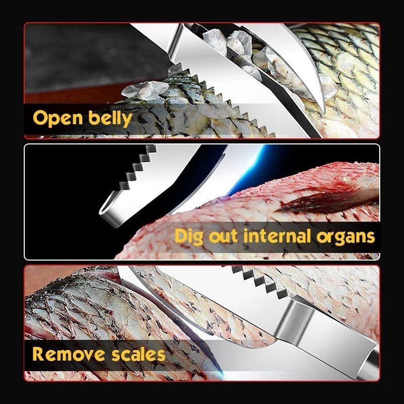 (🌲Early Christmas Sale- SAVE 48% OFF)3 In 1 Fish Scale Removal Knife(buy 2 get 1 free now)