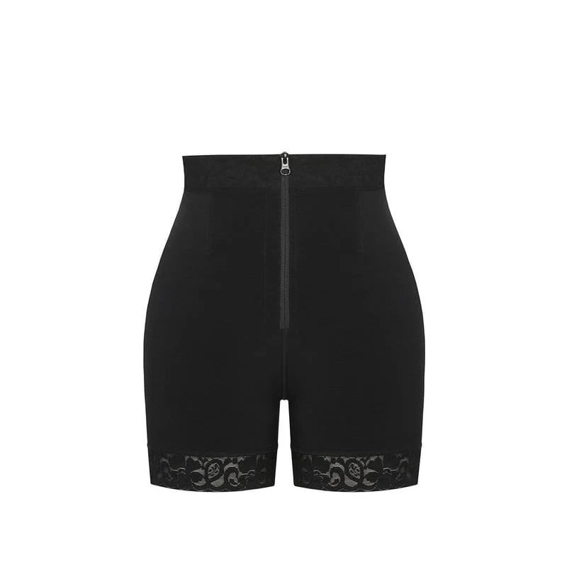 Lace Steel Boned Butt Enhancer Shorts Shapewear