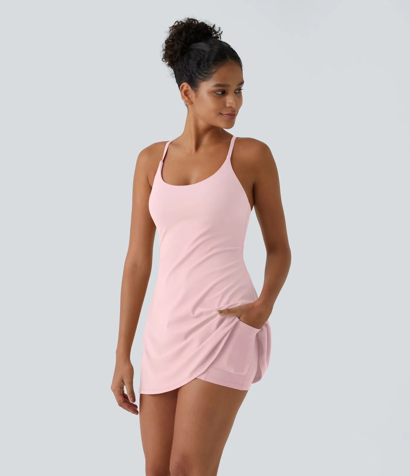 🔥LAST DAY PROMOTION 70% OFF💥Women Workout Tennis Dress With Built In Bra Shorts