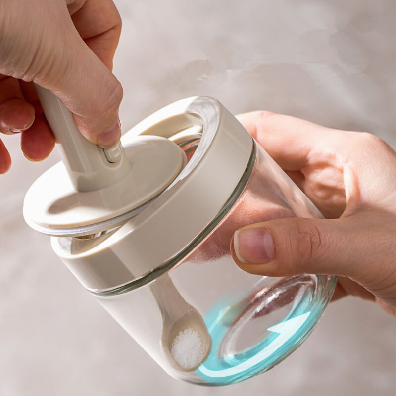 Retractable Spoon Seasoning Bottle