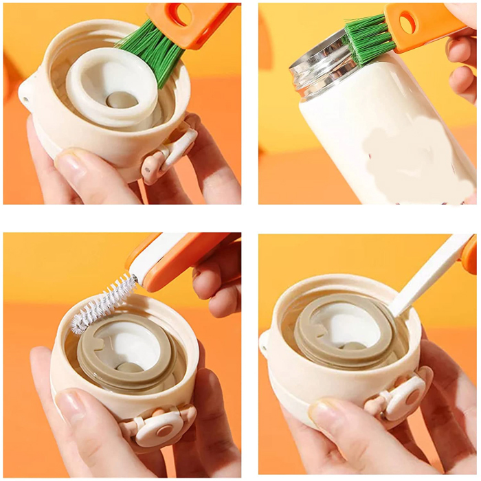 (Mother's Day Sale- 48% OFF) 3 IN 1 Silicone Bottle Cleaning Brush-BUY 5 GET 3 FREE & FREE SHIPPING