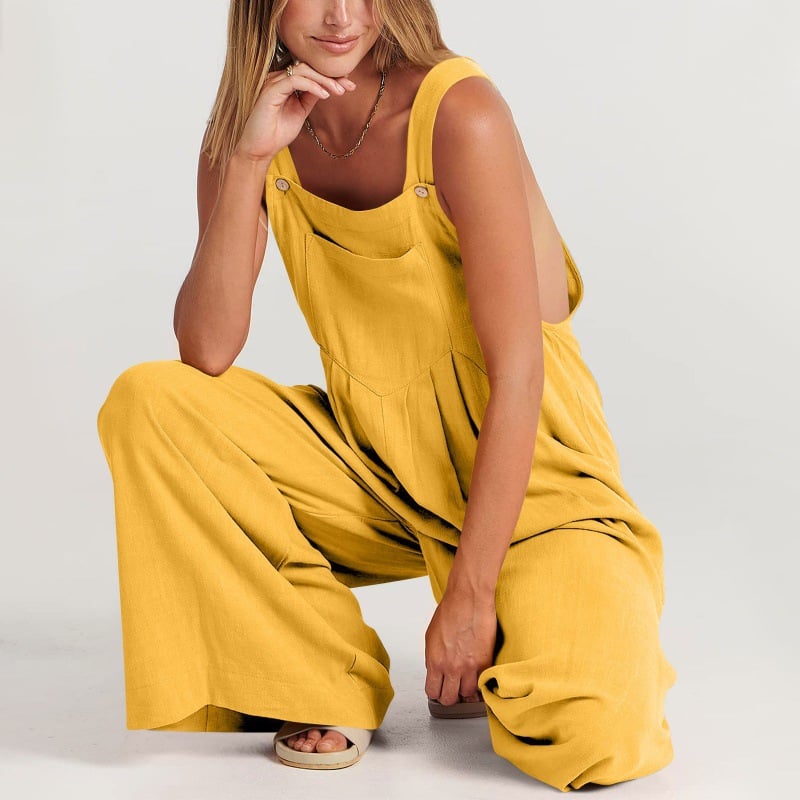 LAST DAY 50% OFF🔥 - Plus Size Wide Leg Overalls Jumpsuit