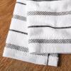 KitchenAid Albany Kitchen Towel 4-Pack Set, Grey/White, 16