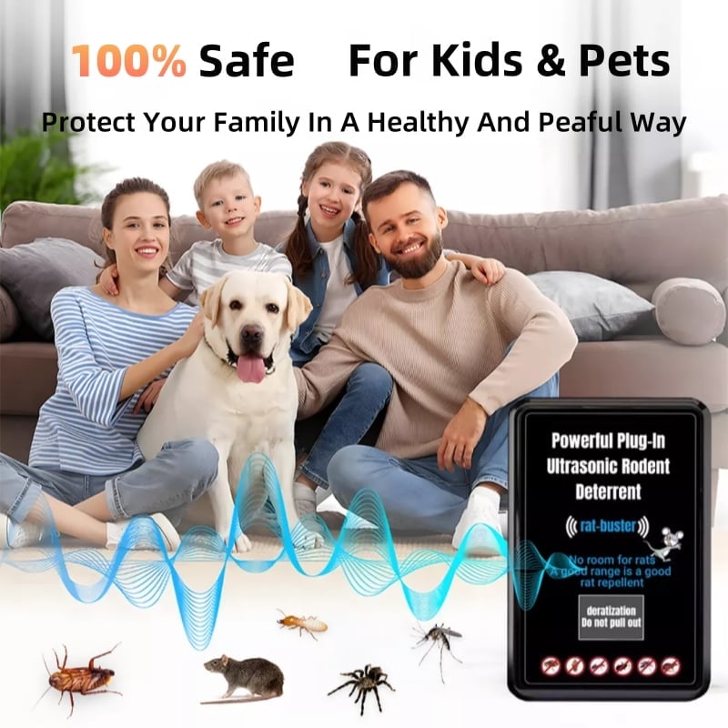 Last Day Promotion 70% OFF - 🔥Powerful Plug-In Ultrasonic Rodent Deterrent