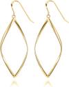 PAVOI 14K Gold Plated Dangle Earrings for Women | Infinity Cute Hanging Hoop Earrings