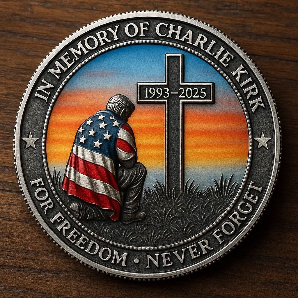 FOR FREEDOM · NEVER FORGET -Patriotic Commemorative Coin