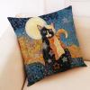 🐱Handmade Gustav Klimt Inspired Cats Cushion Covers