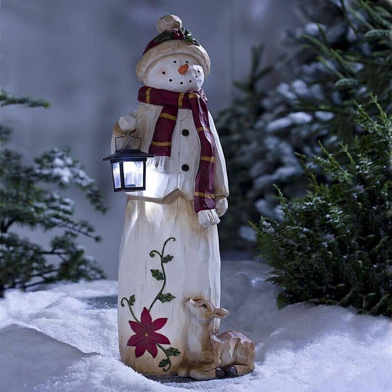 🎄Last Day Sale 70% OFF🔥Woodland Snowman with Electronic lamp