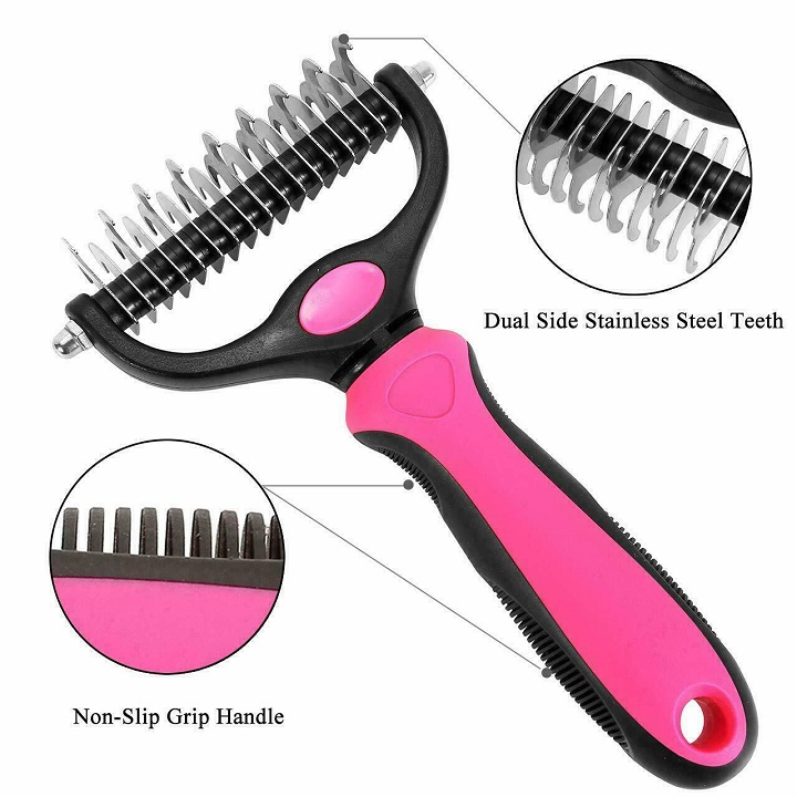 Summer Hot Sale 48% OFF-Pet Pro Grooming Tool- Dual-sided Comb(🔥Buy 2 Get 1 Free)