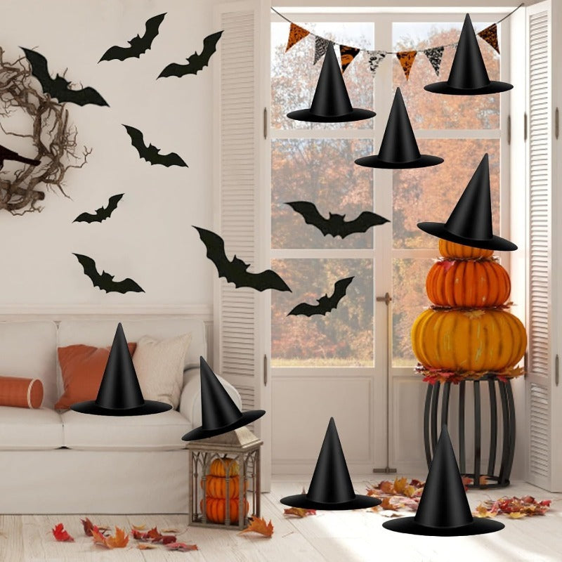 💥LAST DAY SALE 50% OFF💥Hanging Witch Hat & Bat Set