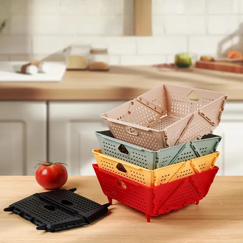 🎁TikTok Last Day Sale - 70% OFF🔥Foldable Multi-Functional Draining Storage Basket