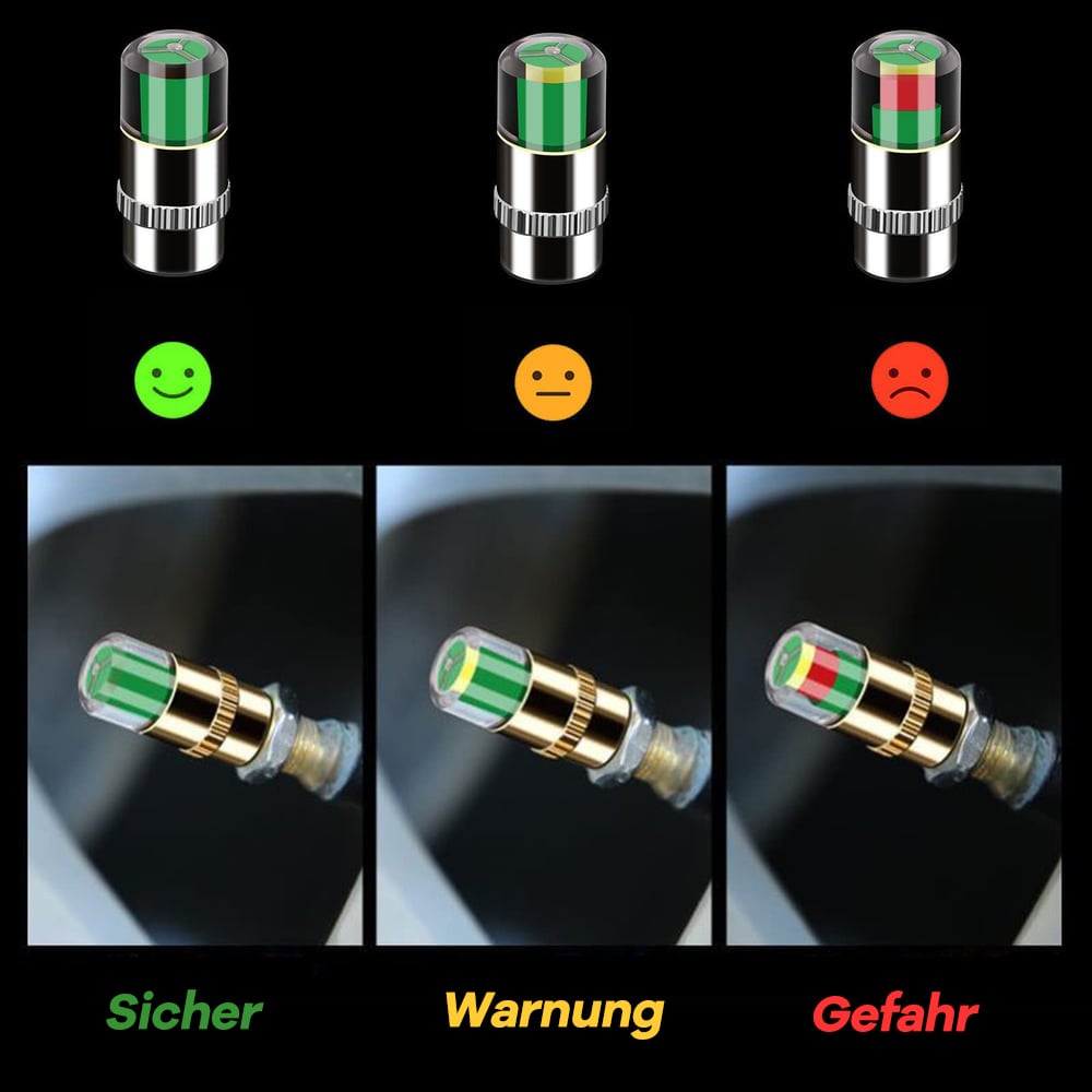 🔥Letzter Tag Verkauf 49% Rabatt🚗Ventilkappen für Autoreifendruckkontrollsysteme
