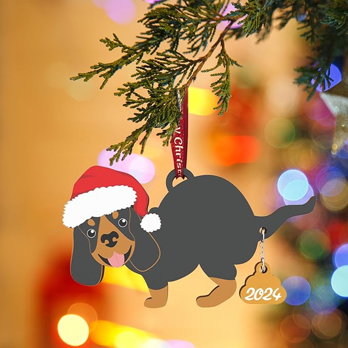 (🌲EARLY CHRISTMAS SALE - 49% OFF) Funny Dog Pooping Ornaments