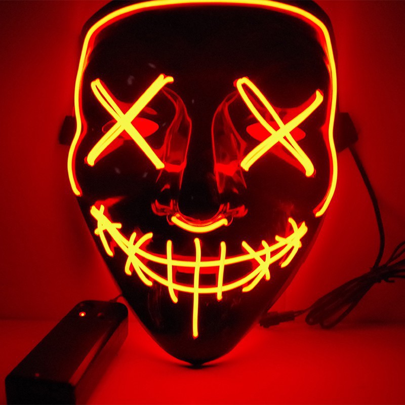 🔥Last Day Promotion - 60% OFF🎁🎃👹Halloween LED Glowing Mask👻