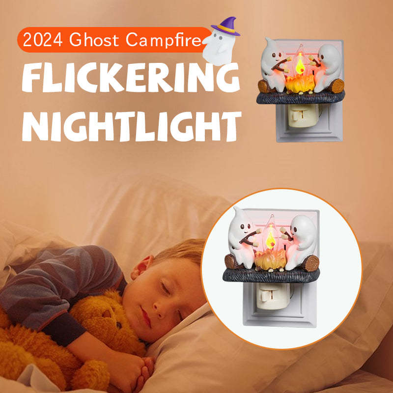 (🎃Early Halloween Sale - 49% OFF)👻2024 Ghost Campfire Flickering Nightlight