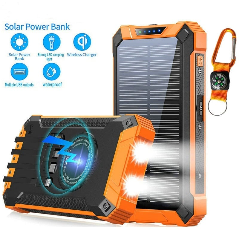 (🎉Last Day Promotion 50% OFF)  Portable Wireless Solar Power Bank