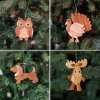 🎄🎅Christmas Presale - 49% OFF🎄-Hand-Carved Wooden Animal Christmas Ornaments