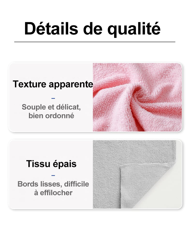 ⏰Offre à durée limitée - 49 % de réduction⏰Chiffons détachables, lavables et anti-rayures