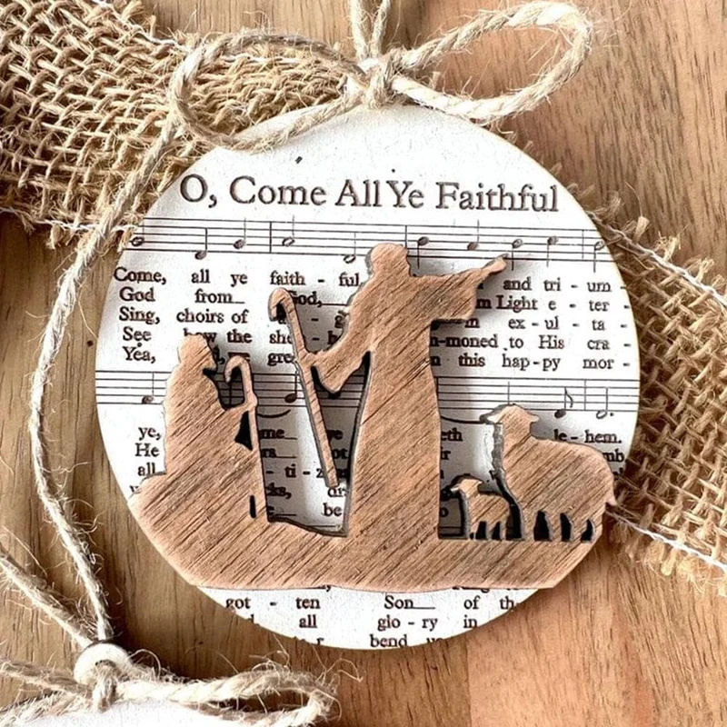🔥Early Christmas Pre-Sale-49% OFF🎵-Music Sheet Nativity Ornament