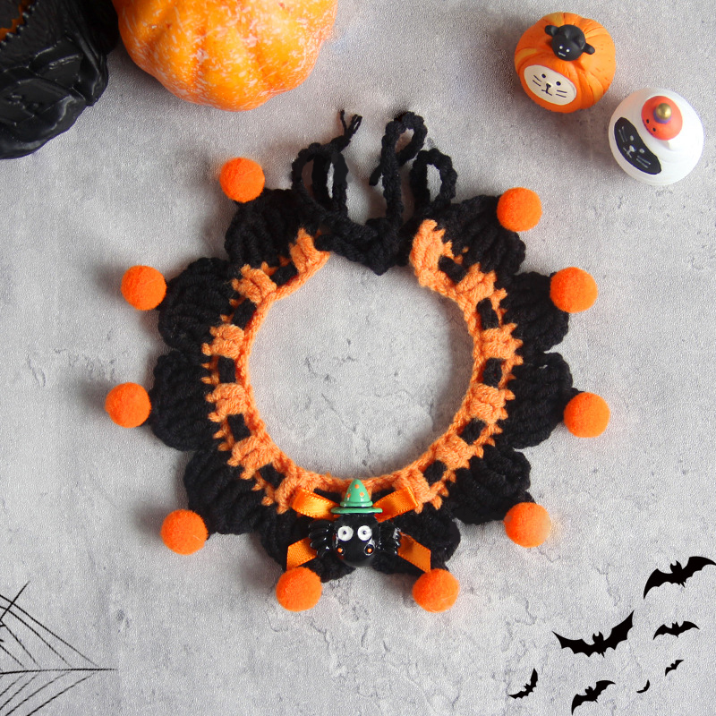 <strong>👻Last Day Halloween Special – 49% OFF!!!</strong> 🎃Handwoven Spooky Paws Halloween Costume Set