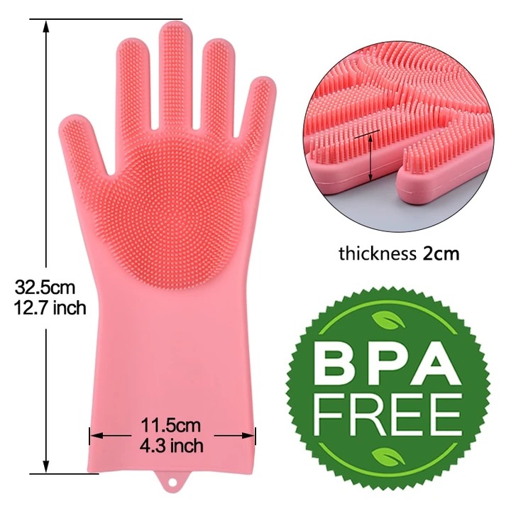 Last Day Promotion 48% OFF - Magic Silicone Dish Washing Gloves(Buy 2 Free Shipping)