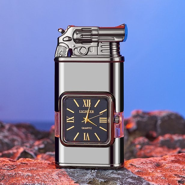🔥Last Day 50% OFF- Windproof Lighter Vintage Watch Bezel Jet flame Torch (Buy 2 Free Shipping)