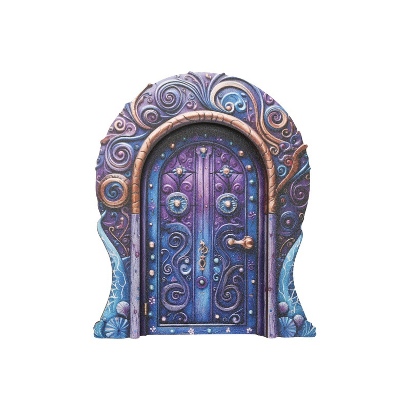 🔥Wooden garden fairy door decorations 🌹Garden creative fairy tale house home living room desktop micro landscape decorations