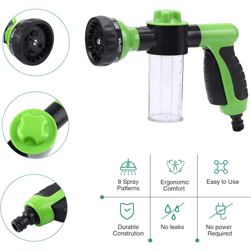 🎁TikTok Last Day Sale - 70% OFF💦Horse Shower Sprayer! 8-Way Turbo Spray Gun