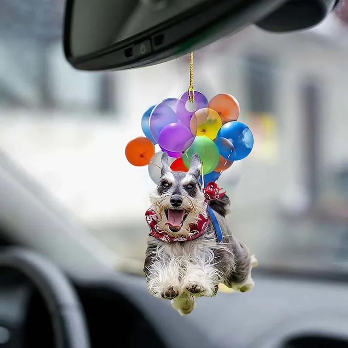 💥Christmas Sale 50% Off-Dog Car Charm with Balloons🐶🎈