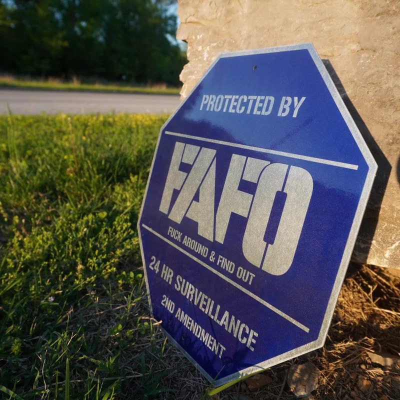 🔥Last Day 49% OFF🛑 FAFO Security Sign