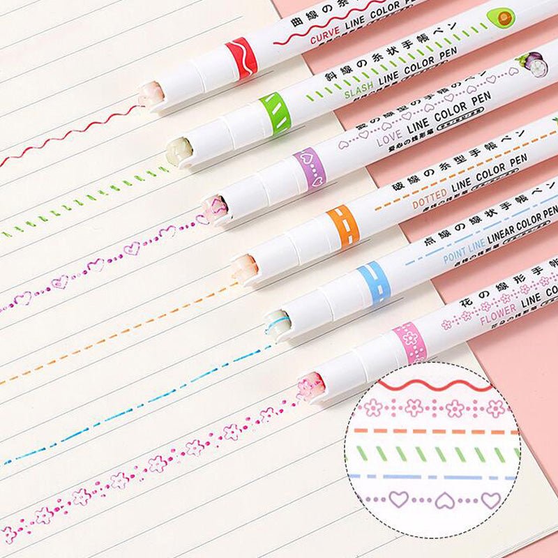 (🔥HOT SALE) Curve Highlighter Pen, Buy 2 Sets Get Extra 10% OFF & Free Shipping
