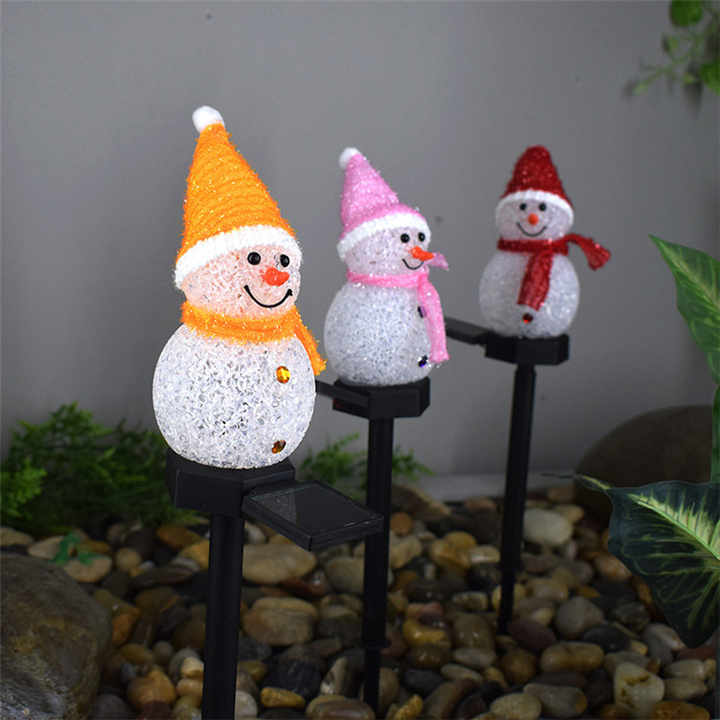 🎄2024 - Ealy Christmas Sale🎁-Waterproof Solar Snowman Lamp