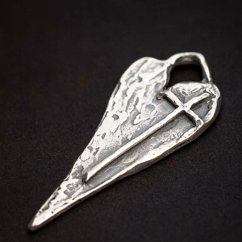 ✝️100% Handmade Silver Cross Healing Heart (𝐂𝐡𝐚𝐝 𝐒𝐦𝐢𝐭𝐡 𝐇𝐚𝐧𝐝𝐦𝐚𝐝𝐞®)