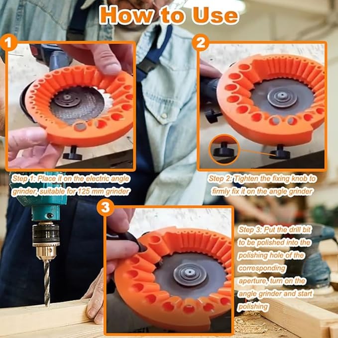 Last Day 50% OFF🔥Multipurpose Drill Sharpener for All Bits🚚BUY 2 FREE SHIPPING