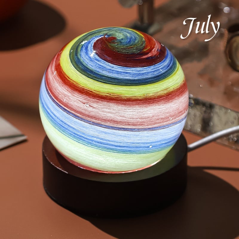 🪐Birthday Month Art Globe Night Lamp