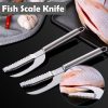 (Last Day Promotion - 50% OFF) Stainless Steel Scale Planer Fish Scraper, Buy 3 Get 2 Free & Free Shipping