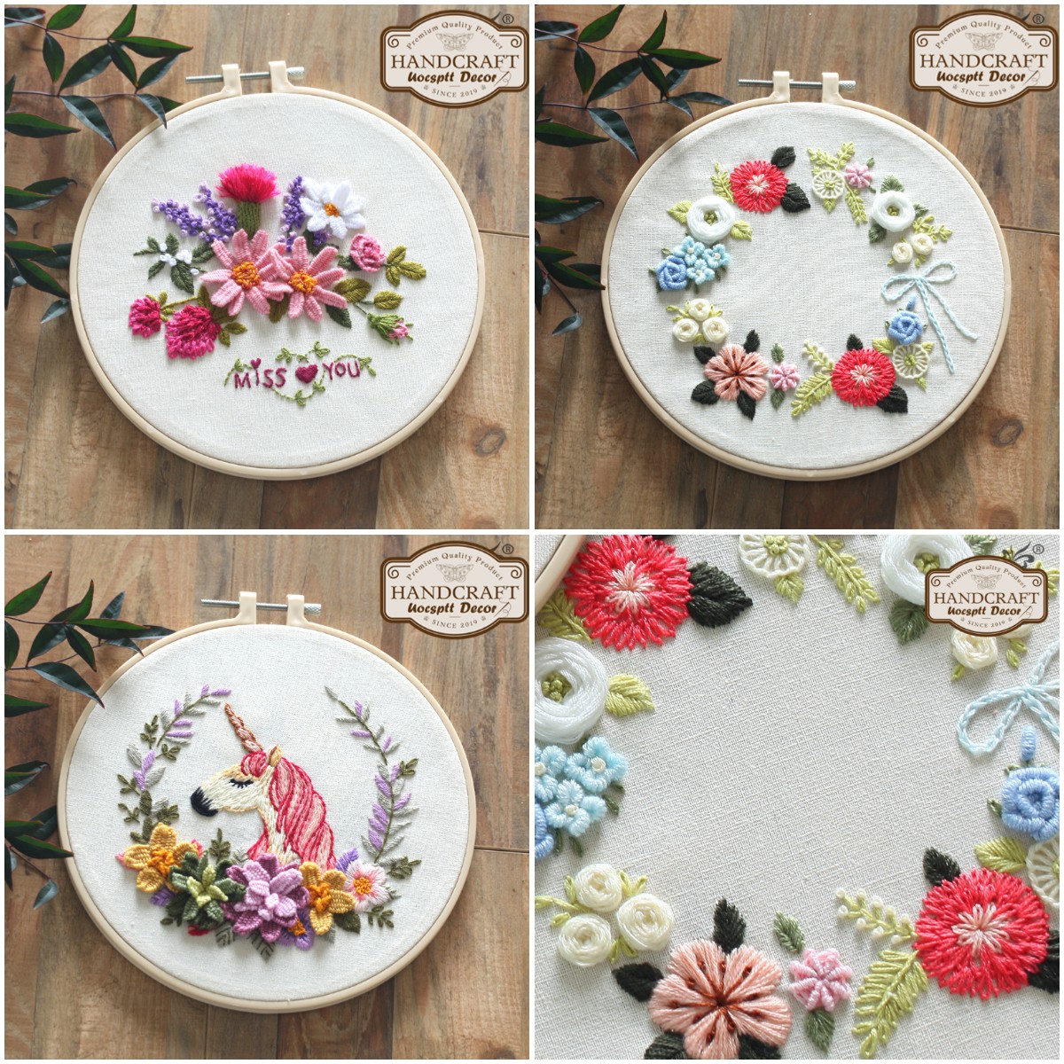 🔥Last day of exclusive discounts - Floral Wreath Embroidery Kit