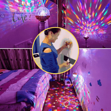 Summer Sale-LED Colorful Rotating Magic Ball Light