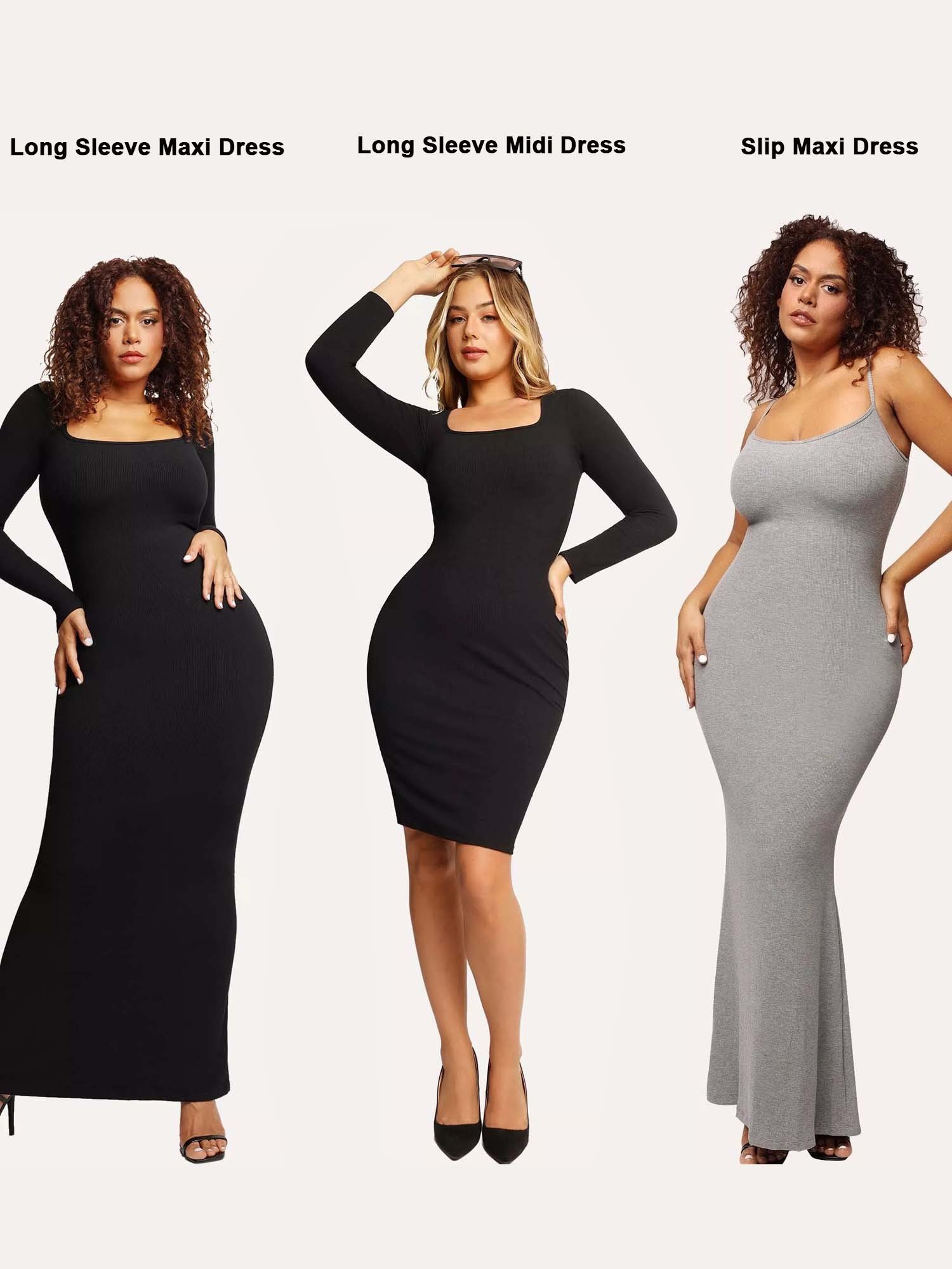 BUILT-IN SHAPEWEAR MODAL SOFT LOUNGE DRESSES (BUY 2 FREE SHIPPING)