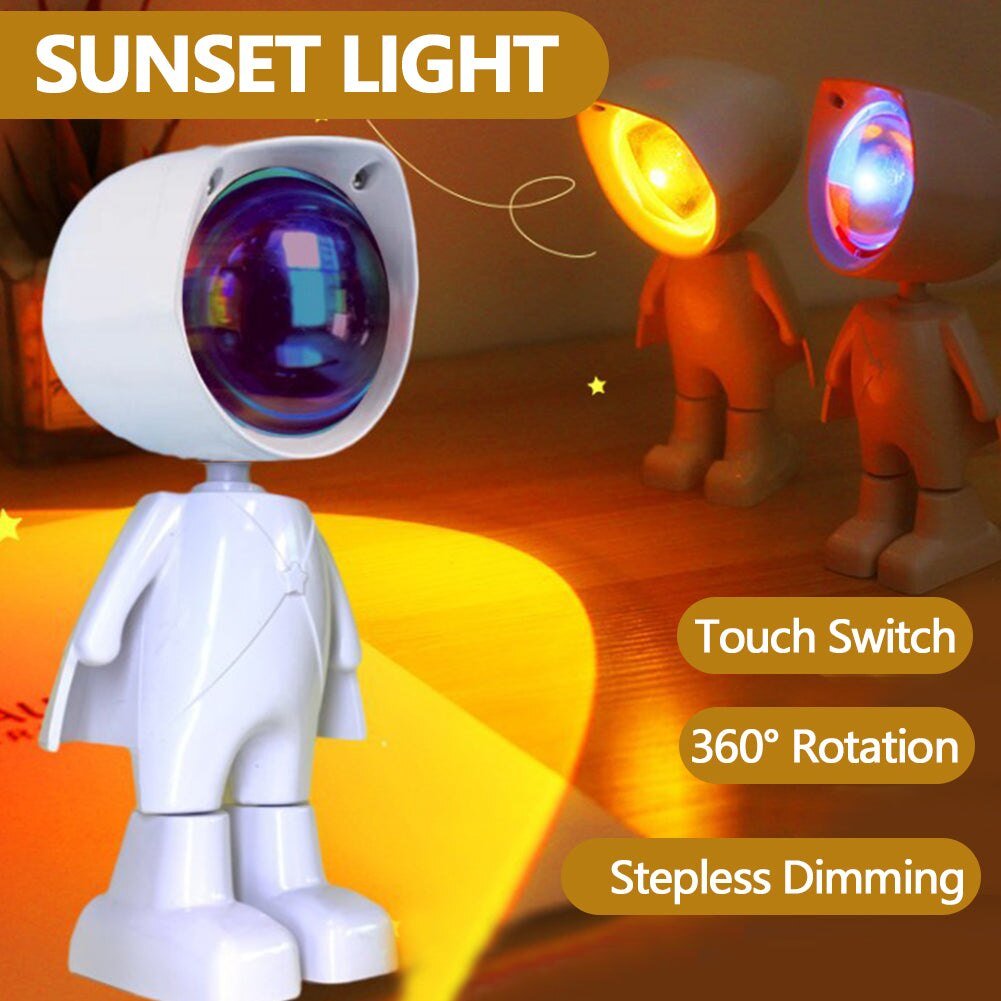 (🔥LAST DAY PROMOTION - SAVE 49% OFF) Astronaut Sunset Light Projector 🎁BUY 2 GET 1 FREE