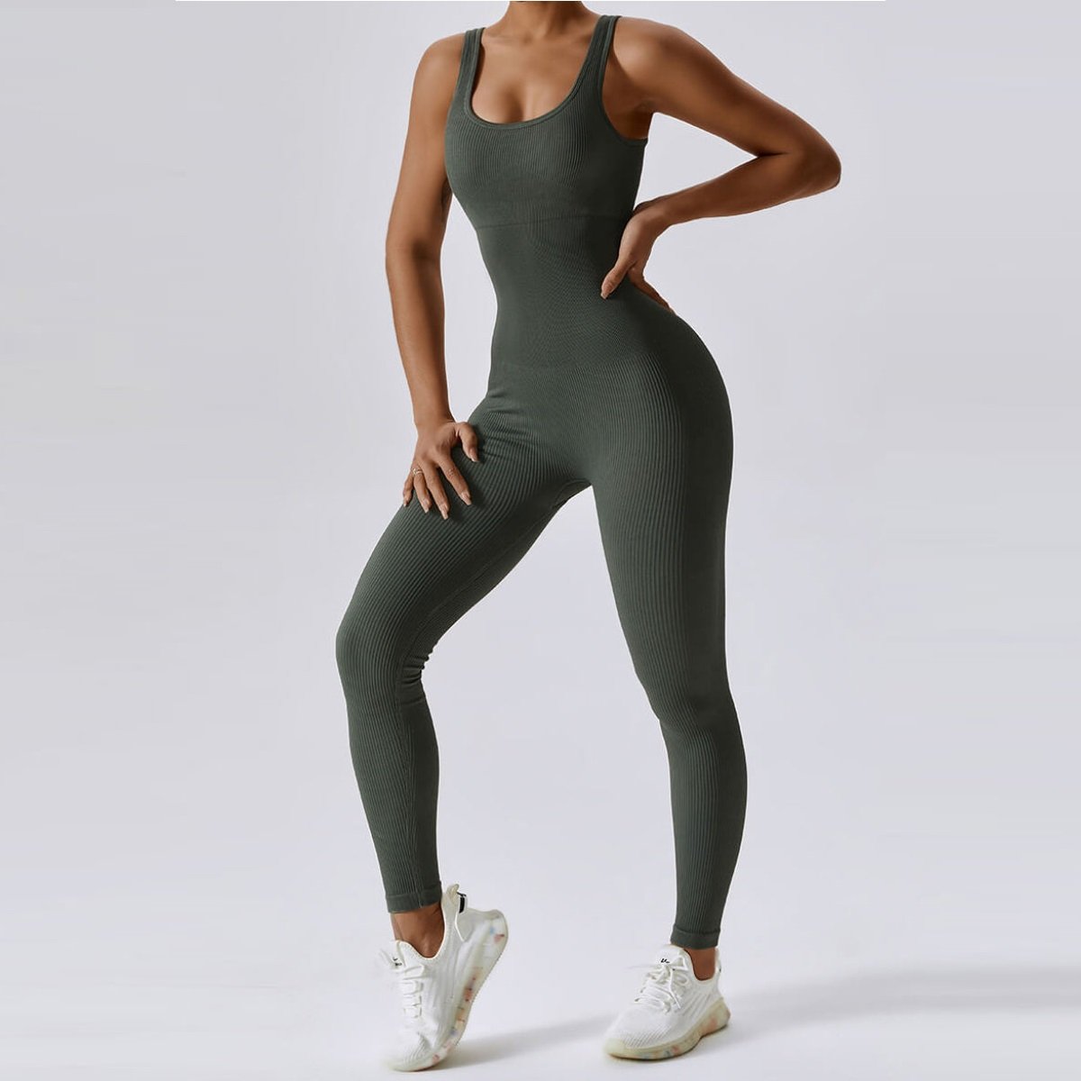 🎉Today $29.99🔥50% OFF - One Piece Tank Top Thigh Slimming Workout Jumpsuit