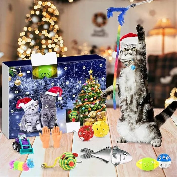 (🌲Early Christmas Sale - 49% OFF) 🐱Advent Calendar for Cats-Buy 2 Free Shipping