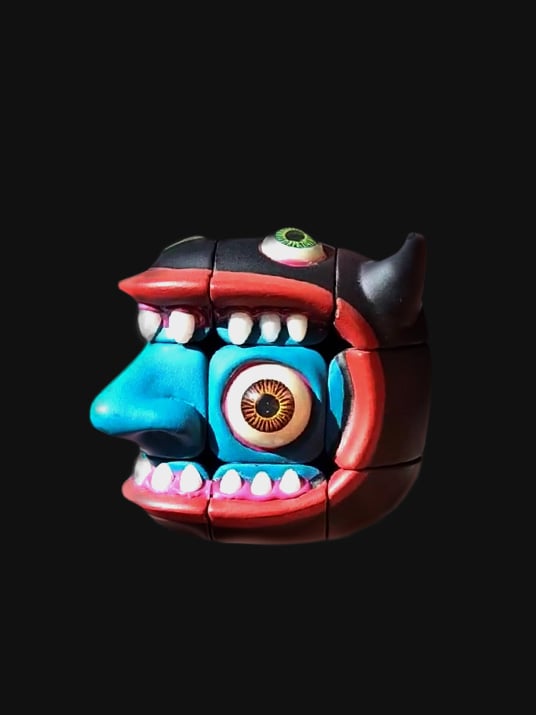 🎁TikTok Last Day Sale - 70% OFF👁️👹Artists Handmade Art Monster Sculpture Rubik's Cube Toys