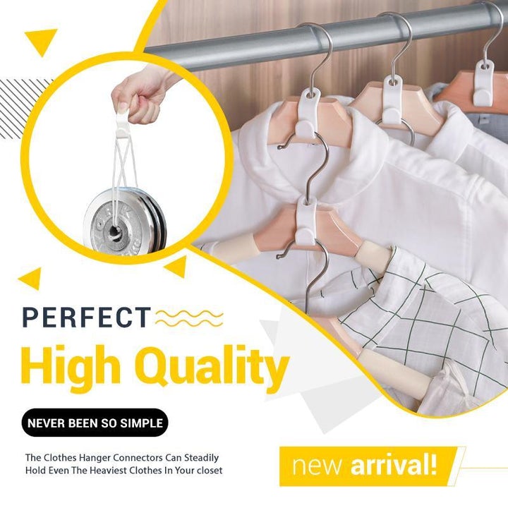 (🎄Christmas Promotion--48% OFF)Space-Saving Hanger Connector Hooks--10 PCs/Set(🔥Buy 4 get Free shipping)